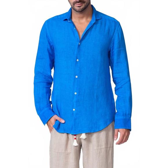 NEW MC2 SAINT BARTH pamplona shirt in bluette